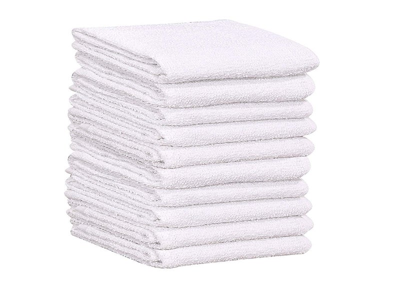 GOLD TEXTILES 36 PC New Cotton Blend White Restaurant Bar Mops Kitchen Towels 28oz (3 Dozen) (36, White) - Image 5